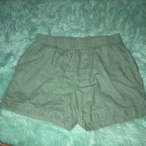 Green dressy shorts!
